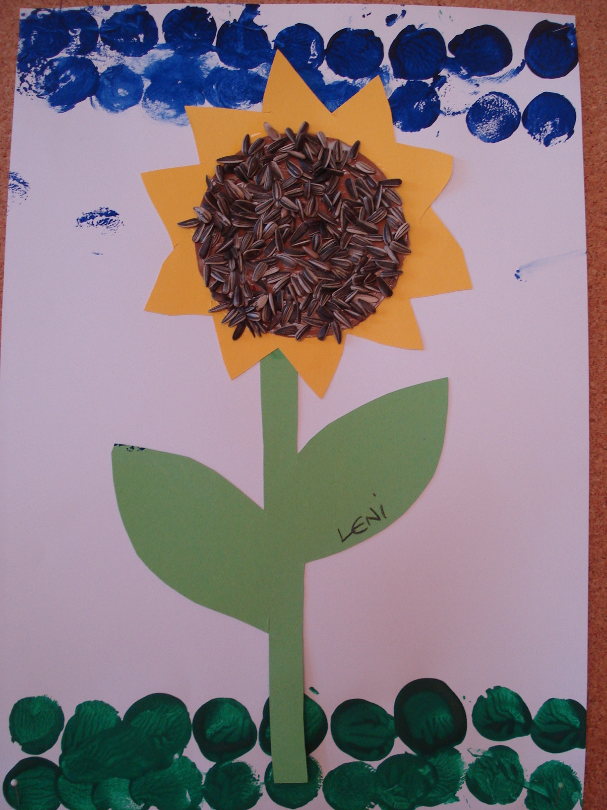 Unser Sonnenblumenprojekt… Kindergarten Trins